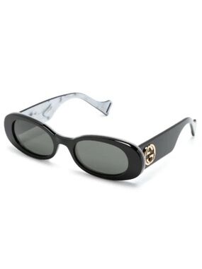 Gucci Black & Gold Logo Sunglasses - Authentic!